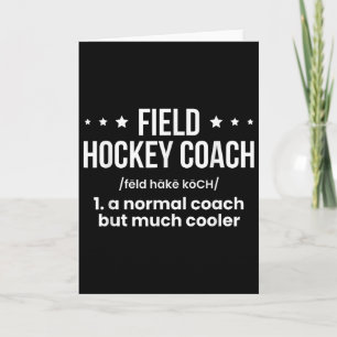 Field Hockey Coach Definition Card