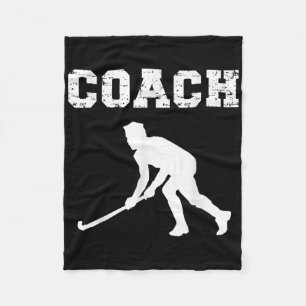 Field Hockey Coach Design. Field Hockey Instructor Fleece Blanket