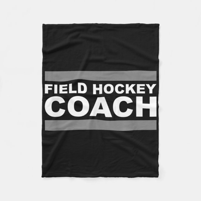 Field Hockey Coach  Fleece Blanket (Front)