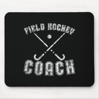 Field Hockey Coach Gifts Distressed Field Hockey C Mouse Pad