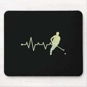 Field Hockey Coach Heartbeat Field Hockey Accessor Mouse Pad