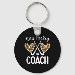Field Hockey Coach Hearts Field Hockey Coach Key Ring