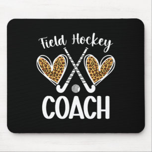 Field Hockey Coach Hearts Field Hockey Coach Mouse Pad