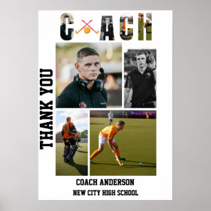 Field Hockey Coach Senior Night Graduation Poster