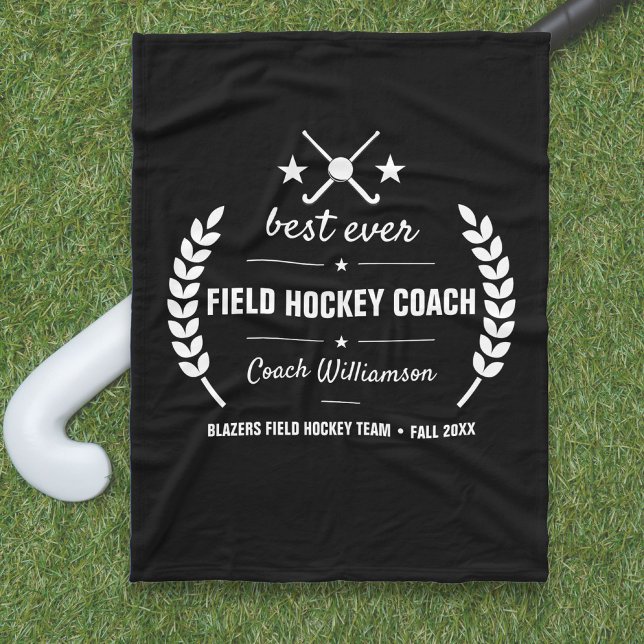 Field Hockey Coach Team Thank You Gift Custom Fleece Blanket (Creator Uploaded)