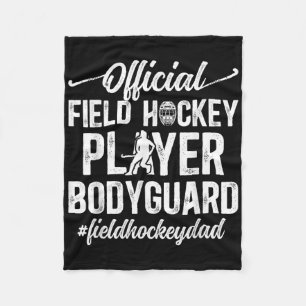 Field Hockey Dad Funny Dad Of A Field Hockey Playe Fleece Blanket