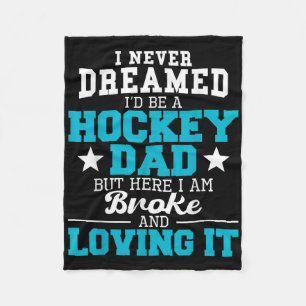 Field Hockey Dad - Funny Field Hockey Player Hocke Fleece Blanket