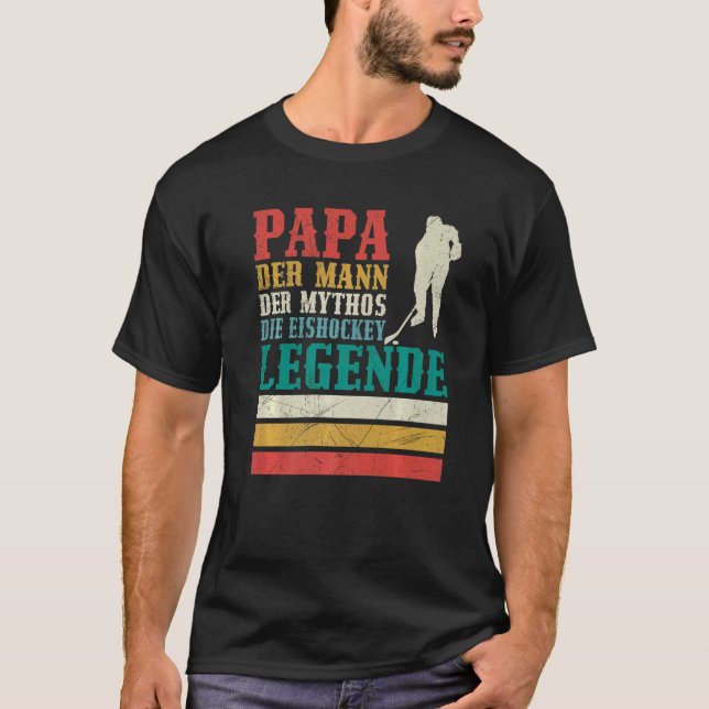 Field Hockey Dad Man Myth Hockey Legend T-Shirt (Front)