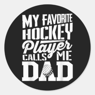 Field Hockey Dad Shirt Men Field Hockey Lover Classic Round Sticker