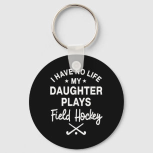 Field Hockey Daughter Player Coach Goalkeeper Pare Key Ring