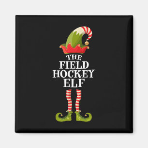 Field Hockey Elf Shirt Funny Christmas Group Match Magnet