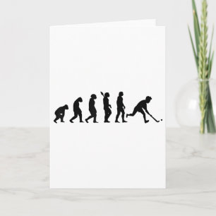 Field Hockey Evolultion Hockey Player Hockey Team Card