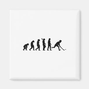 Field Hockey Evolultion Hockey Player Hockey Team Magnet