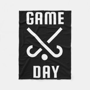 Field Hockey Game Day Funny Mom And Dad Spirit Wea Fleece Blanket