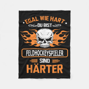 Field Hockey Gift Birthday Fleece Blanket
