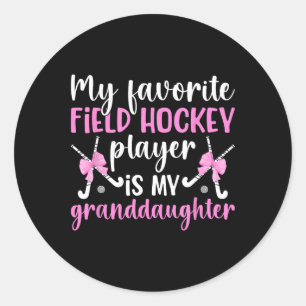 Field Hockey Gigi Proud Gigi Of A Field Hockey Pla Classic Round Sticker