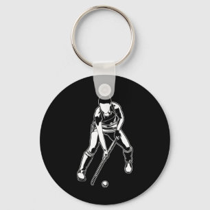 Field Hockey Girl _2 Key Ring