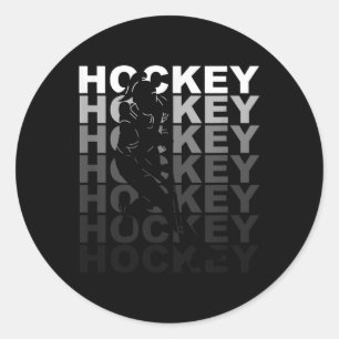 Field Hockey Girl _8  Classic Round Sticker