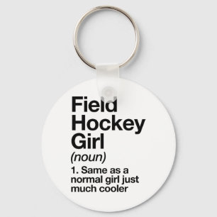 Field Hockey Girl Definition Funny And Sy Sports Key Ring