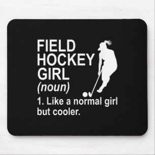 Field Hockey Girl Definition Mouse Pad