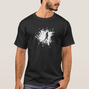 Field Hockey Girl Splash Of Colour T-Shirt