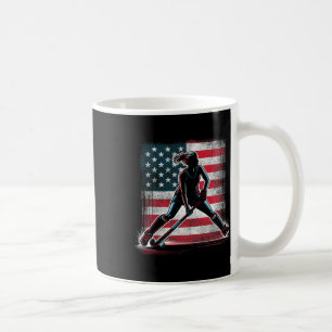 Field Hockey Girl Usa United States Of America Fla Coffee Mug