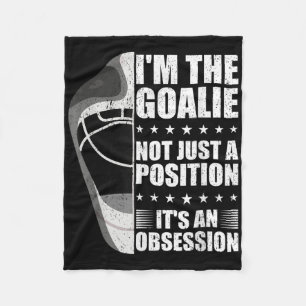 Field Hockey Goalie _2 Fleece Blanket