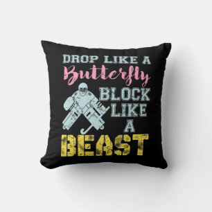 Field Hockey Goalie Block Like a Beast Cushion