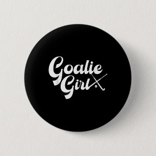 Field Hockey Goalie Girl Field Hockey Goalkeeper  6 Cm Round Badge