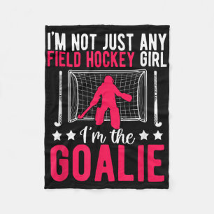 Field Hockey Goalie Girl Field Hockey Goalkeeper _ Fleece Blanket