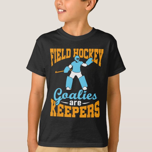 Field Hockey Goalie Goalkeeper Pun Goalies Are Kee T-Shirt (Front)