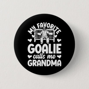 Field Hockey Goalie Grandma Field Hockey Goalkeepe 6 Cm Round Badge