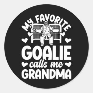 Field Hockey Goalie Grandma Field Hockey Goalkeepe Classic Round Sticker
