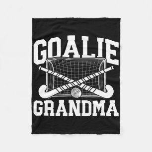 Field Hockey Goalie Grandma Field Hockey Keeper Gr Fleece Blanket