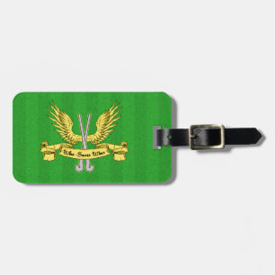 Field Hockey Goalie Luggage Tag