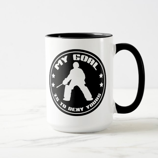 Field Hockey Goalie 'My Goal' Mug (Right)