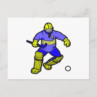 Field Hockey goalie Postcard