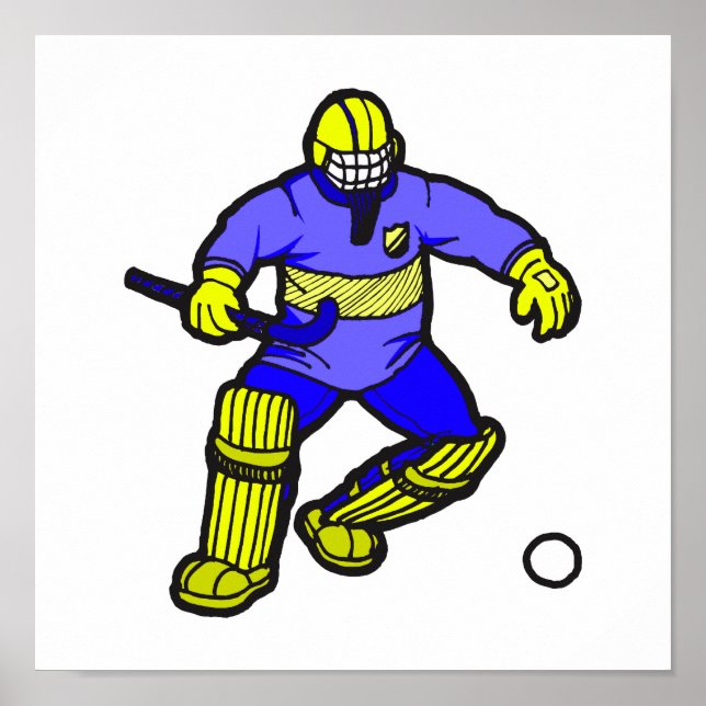 Field Hockey goalie Poster (Front)