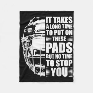 Field Hockey Goalie Quote - Field Hockey Goal Keep Fleece Blanket