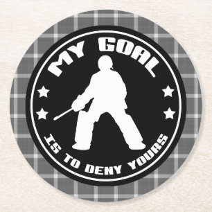 Field Hockey Goalie Quote Party Coasters