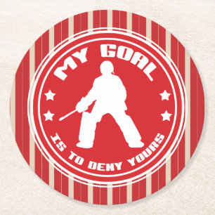 Field Hockey Goalie Quote Party Coasters