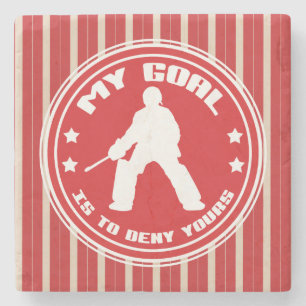 Field Hockey Goalie Quote Stone Coaster