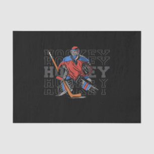Field Hockey Goalie With Slogan - Ice Hockey Tissue Paper