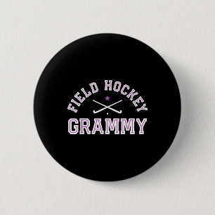 Field Hockey Grammy Proud Grandma Sports Grandmoth 6 Cm Round Badge