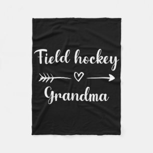 Field Hockey Grandma Nana Sport Lover Mothers Day Fleece Blanket