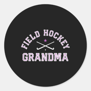 Field Hockey Grandma Proud Grandma Sports Grandmot Classic Round Sticker