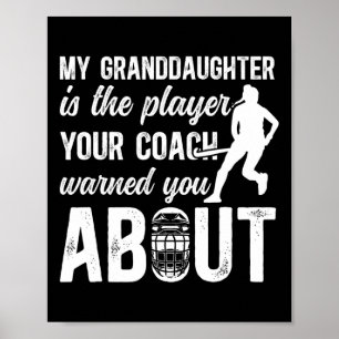 Field Hockey Grandpa Funny Field Hockey Player Gra Poster