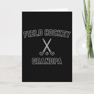 Field Hockey Grandpa Minimal Cool Hockey Player Gr Card