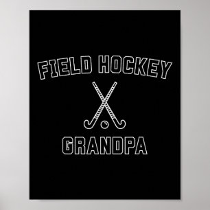 Field Hockey Grandpa Minimal Cool Hockey Player Gr Poster