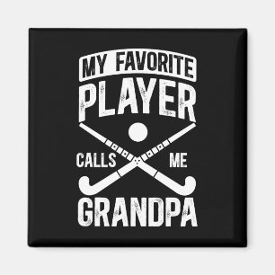 Field Hockey Grandpa Proud Field Hockey Player Gra Magnet